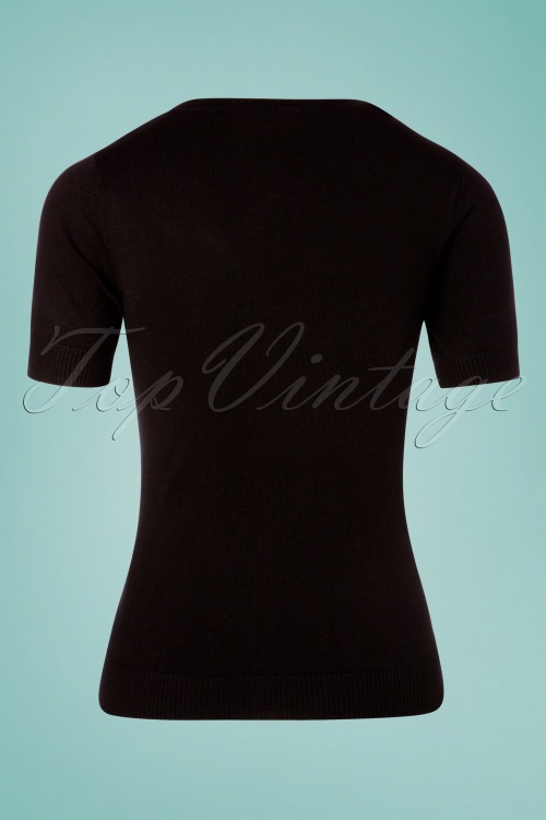 Vixen - Gianna Lipstick vest in zwart 2