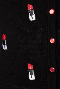 Vixen - Gianna Lipstick vest in zwart 3