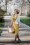 Chantal Mini Fleur Tea Dress Années 40 en Jaune