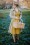 Louche - 40s Chantal Mini Fleur Tea Dress in Yellow 3