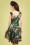 Vixen - 50s Fifi Flamingo Flared Dress in Green 2