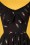 Vixen - 50s Delia Lipstick Embroidery Swing Dress in Black 3
