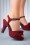 Lola Ramona - 50s Angie Cheer Leoapard Sandals in Red 2