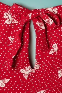 Topvintage Boutique Collection - Das Alice Butterfly Kleid in Rot und Weiß 4