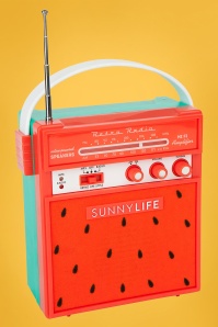 Sunny Life - Retro Sounds Wassermelonen-Lautsprecher in Rot
