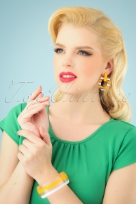 Darling Divine - 50s Summer Earrings in Sunny Yellow 2