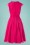 Miss Candyfloss - 50s Celia Polkadot Swing Dress in Magenta Pink 6