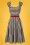 Collectif Clothing - 50s Jill Striped Swing Dress in Black and White