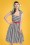 Collectif Clothing - Jill Striped Swing Dress Années 50 en Noir et Blanc 2