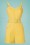Collectif Clothing - 50s Jay Playsuit in Pastel Yellow 2