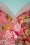 Victory Parade - Exclusief TopVintage ~ Polly Crane Birds Pencil Dress in roze 3