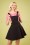 Bunny - Dakota Pinafore Dress Années 60 en Noir