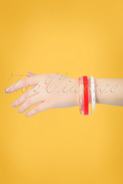 Darling Divine - Summer Bracelet Années 50 en Rouge