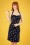 Vintage Chic for Topvintage - Miley Flower swing jurk in felrood 