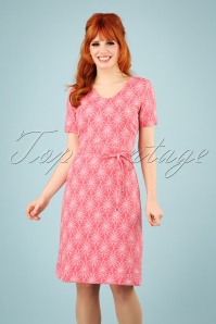 LE PEP - 60s Adriana Flower Dress in Rose