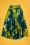 Timeless - Danni Swing Skirt Années 50 en Vert Floral