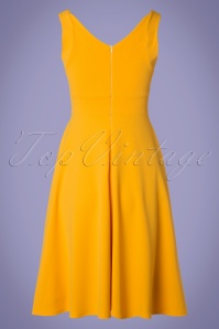 Vintage Chic for Topvintage - 50s Nadia Swing Dress in Honey Yellow 4