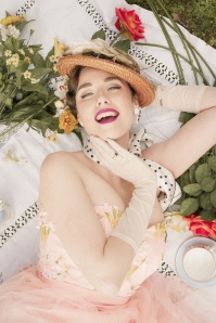 Collectif Clothing - Hillary Blossom Flower Swing-Kleid für besondere Anlässe in Rosa 8