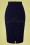 Vintage Chic for Topvintage - Leanna Pencil Skirt Années 50 en Bleu Marine 2