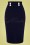 Vintage Chic 29668 Pencil Skirt Navy 20190408 0003W