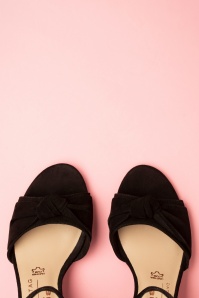 Tamaris - Suède sandalen voor alle gelegenheden in stijlvol zwart 3
