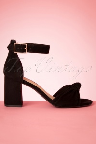 Tamaris - Suède sandalen voor alle gelegenheden in stijlvol zwart 4