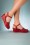 Lulu Hun - 60s Lily Wedge Sandals in Red 3