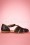 La Veintinueve - Sylvia Leather Flats Années 60 en Noir 4
