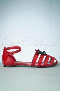 Lulu Hun - Phoebe Swallow sandalen in rood 4