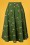 Collectif Clothing - 50s Matilde Wild West Swing Skirt in Olive Green 3