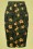 Collectif Clothing - 50s Kala Tropical Hibiscus Sarong Skirt in Black 3