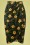 Collectif Clothing - 50s Kala Tropical Hibiscus Sarong Skirt in Black