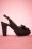 Lulu Hun - 50s Susan Peep Toe Heels in Black 3