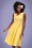 Collectif Clothing - Mavis Swing Dress Années 50 en Jaune