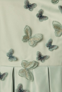 Collectif Clothing - Tiana Butterfly Swing-Kleid für besondere Anlässe in Mintgrün 4