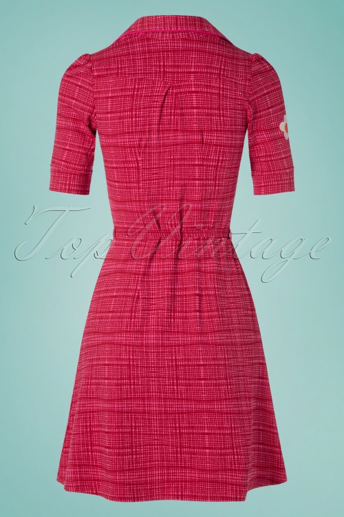 Tante Betsy - Betsy Hatch Dress Années 60 en Rouge et Rose 5