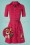 60s Betsy Hatch Dress in Red and Pink