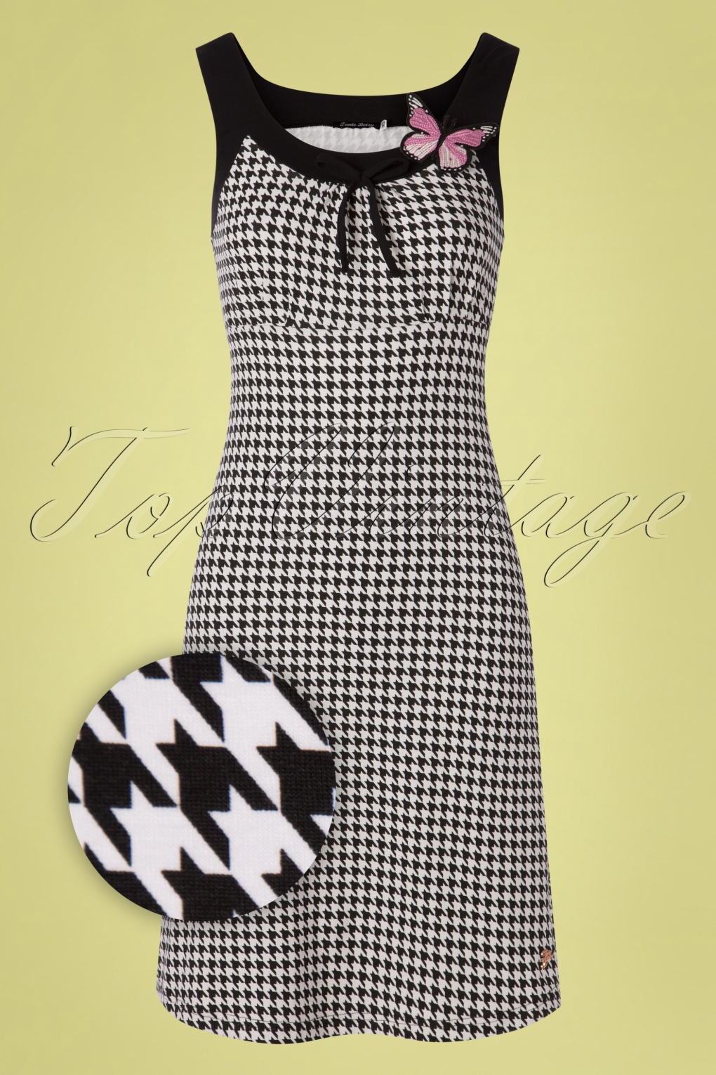 black and white aline dress