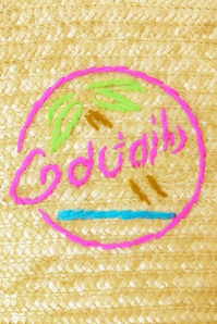 Collectif Clothing - Cocktails Beach Bag Années 50 en Naturel 3