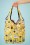 Collectif Clothing - 60s Crissa Shopping Bag in Yellow