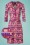 Tante Betsy - Typ Miep Kitschen Dress Années 60 en Violet 2
