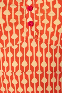 Tante Betsy - 60s Lola Drops Dress in Orange 4