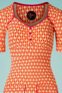 Tante Betsy - 60s Lola Drops Dress in Orange 3