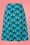 Tante Betsy - Hearts Tree A-Line Skirt Années 60 en Bleu 2