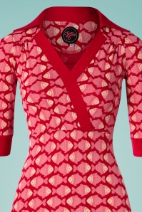 Tante Betsy - Zoe Fish Dress Années 60 en Rouge 4