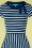 Fever - 50s Rita Striped Dress in Navy and Cream 2