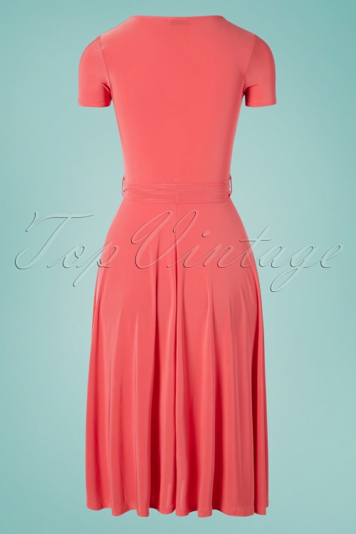 Vintage Chic for Topvintage - 50s Faith Swing Dress in Coral 5