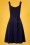 Vintage Chic for Topvintage - Suzy Swing Dress Années 50 en Bleu Marine 2