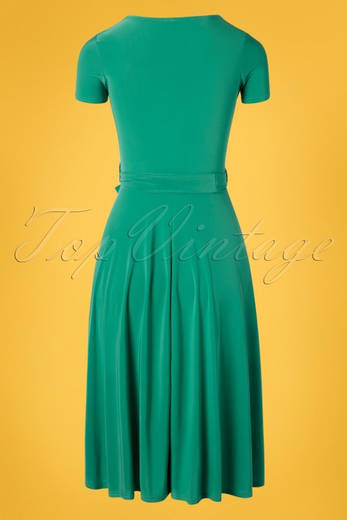 Vintage Chic for Topvintage - 50s Faith Swing Dress in Sea Green 5