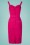 Vixen by Micheline Pitt - Exclusief voor TopVintage ~ Maneater Polkadot Wiggle Dress in Hot Pink 5